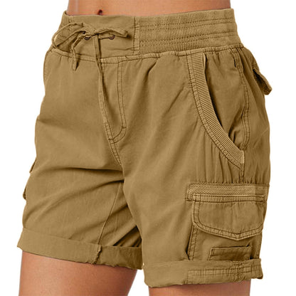 JuliaFashion-Cargo Shorts Women Loose With Pockets Short