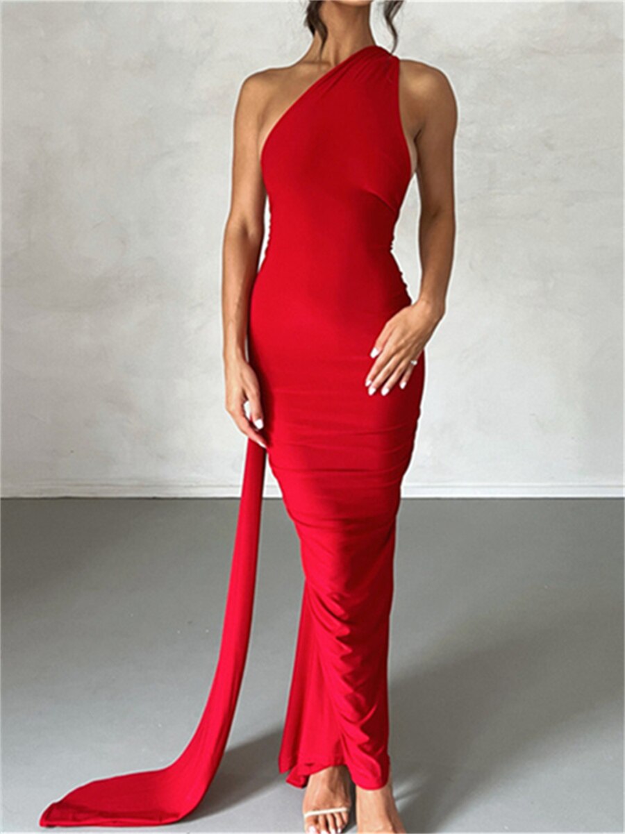 JuliaFashion-Elegant Sleeveless Halterneck Cutout Maxi Dress