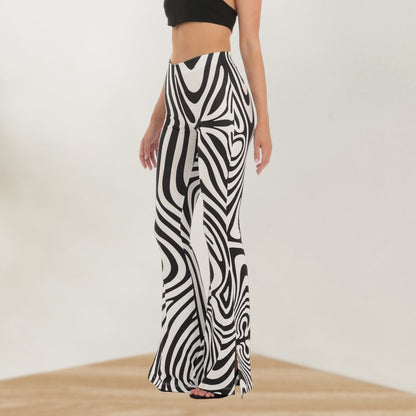 JuliaFashion - 2024 Striped Zebra Print High Waist Pants