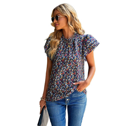 JuliaFashion-Floral Spring Summer Casual Tee