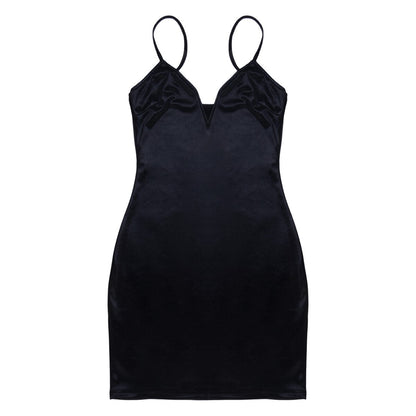 JuliaFashion - 2024  Solid Color Spaghetti Strap Party Club Mini Dresses