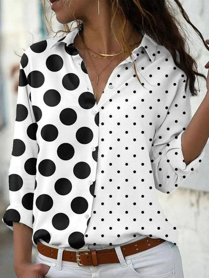 JuliaFashion-Casual Streetwear Print Blouses