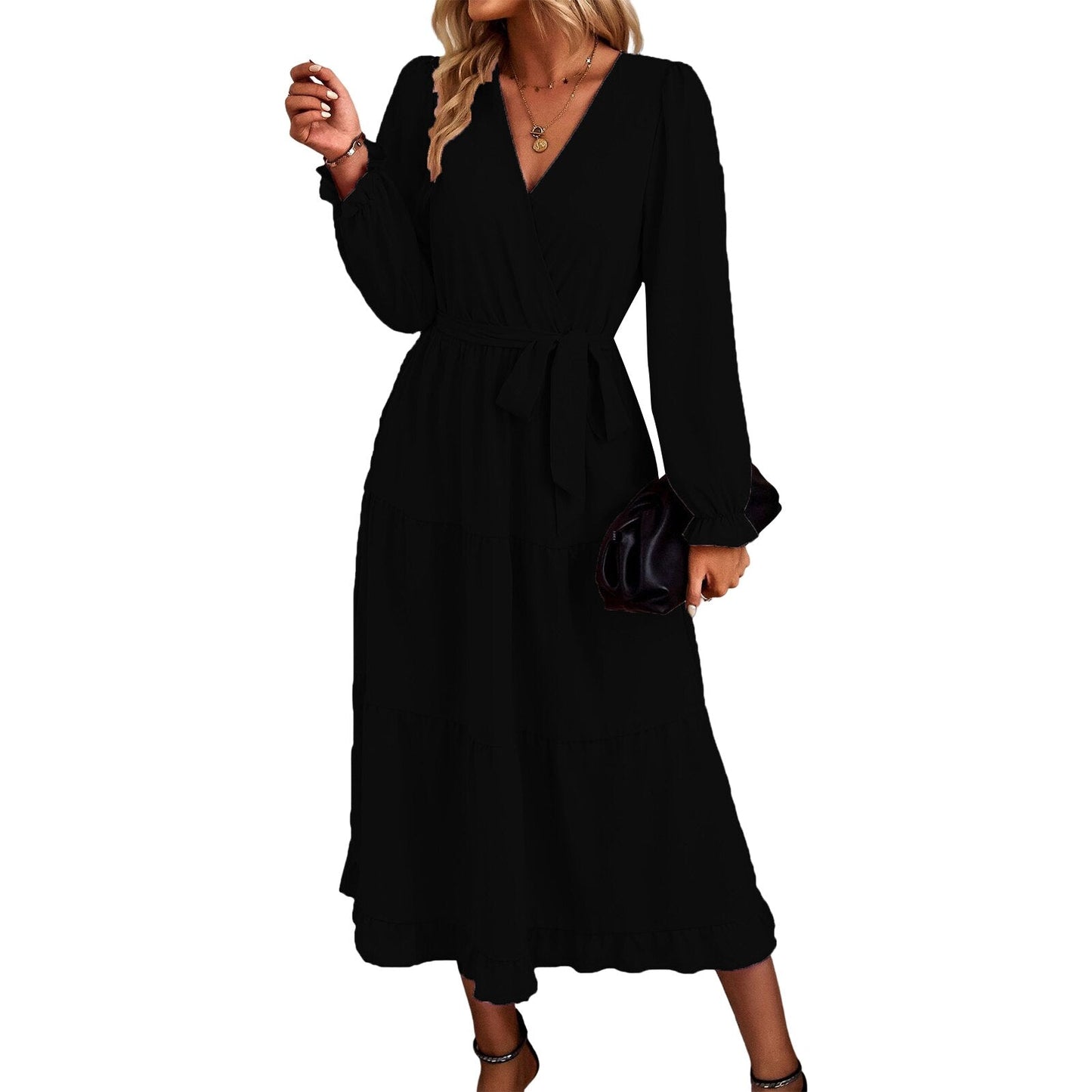 JuliaFashion - 2024 Vintage Streetwear Loose Casual Midi Dress