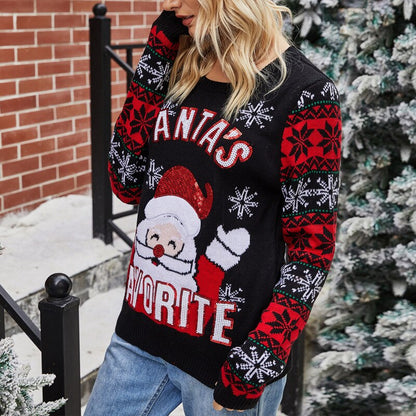 JuliaFashion-Christmas Sweater Funny Humping Reindeer Climax Tacky Christmas Jumpers