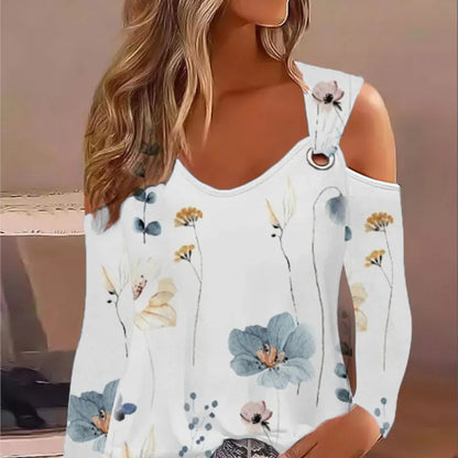 JuliaFashion - 2024 Sexy Off-Shoulder Long Sleeve Top