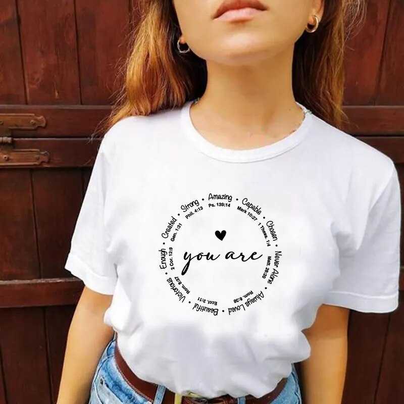 JuliaFashion - 2024 Streetwear Christian Cotton Tee