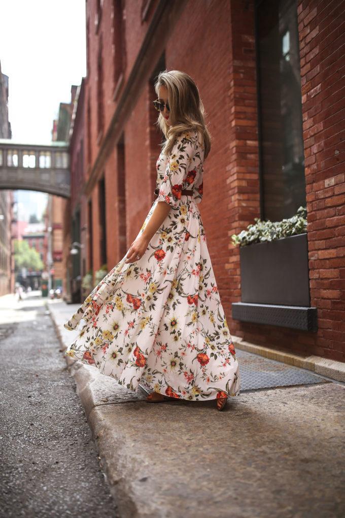 JuliaFashion-Luludress 2024 Orange Flowers Boho Sundress