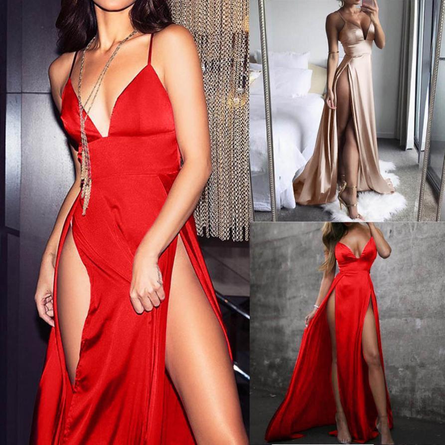 JuliaFashion - 2024 Sexy High-Split Maxi Evening Party Dress